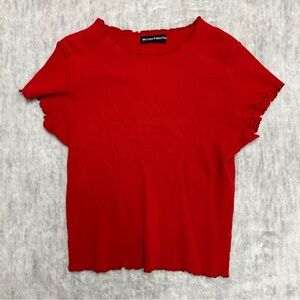 Brandy Melville Lettuce Cut Tee